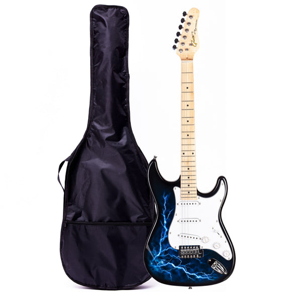 Grote water transfer printing electric guitar with gigbag (Blue)