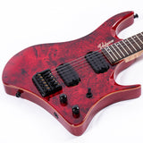 Volgoa GTWT-01 6-String Headless Electric Guitar Flame Maple Maple Neck