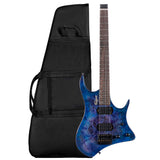 Volgoa GTWT-01 6-String Headless Electric Guitar Flame Maple Maple Neck