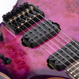 Volgoa GTWT-01 6-String Headless Electric Guitar Flame Maple Maple Neck