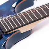 Volgoa GTWT-01 6-String Headless Electric Guitar Flame Maple Maple Neck