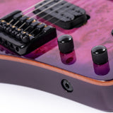 Volgoa GTWT-01 6-String Headless Electric Guitar Flame Maple Maple Neck