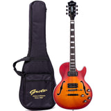 Grote LPF-002 Semi-Hollow Body Electric Guitar Matte Finished with Gigbag