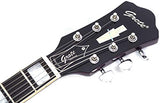 GROTE Electric Guitar Semi-Hollow Body Guitar matte finished P90 Pickups (Gray)