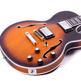 Grote LPF-002 Semi-Hollow Body Electric Guitar Matte Finished with Gigbag