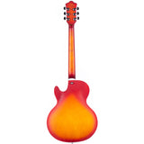 Grote LPF-002 Semi-Hollow Body Electric Guitar Matte Finished with Gigbag
