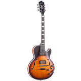 Grote LPF-002 Semi-Hollow Body Electric Guitar Matte Finished with Gigbag