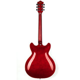 GROTE SEMI-HOLLOW BODY ELECTRIC GUITAR CHERRY RED  GRWB-TR35