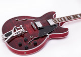 GROTE 335 style Jazz Electric Guitar with Bigsby Semi-Hollow Body