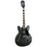 GROTE Electric Guitar Semi-Hollow Body Guitar matte finished P90 Pickups (Green)