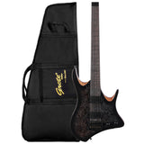 Grote Headless Electric Guitar Mahogany Body Maple Neck Lightweight guitar with Gigbag GRHL-004