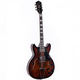 Grote Semi-Hollow Body Electric Guitar Thinline Arched-top Coils Splitting With Gigbag GYS-35