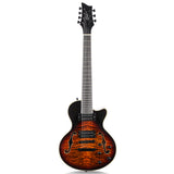 Grote LP VANTAGE‑7 Semi-Hollow Electric Guitar Flame Veneer Body