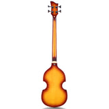 Grote GR-VBB Violin Shaped Electric Bass Semi-Hollow Basswood Flame Maple Top 4 String Bass Guitar