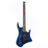 Volgoa GTWT-01 6-String Headless Electric Guitar Flame Maple Maple Neck