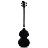 Grote GR-VBB Violin Shaped Electric Bass Semi-Hollow Basswood Flame Maple Top 4 String Bass Guitar