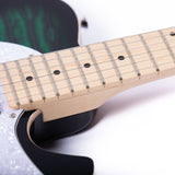 Grote Electric Guitar Semi-Hollow Body Single F-Hole  Tele Style Guitar Full-Size Basswood with Canadia Maple neck Chrome Hardware (Black/Red/Green/Purplle/Blue)