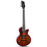 Grote LP VANTAGE‑7 Semi-Hollow Electric Guitar Flame Veneer Body