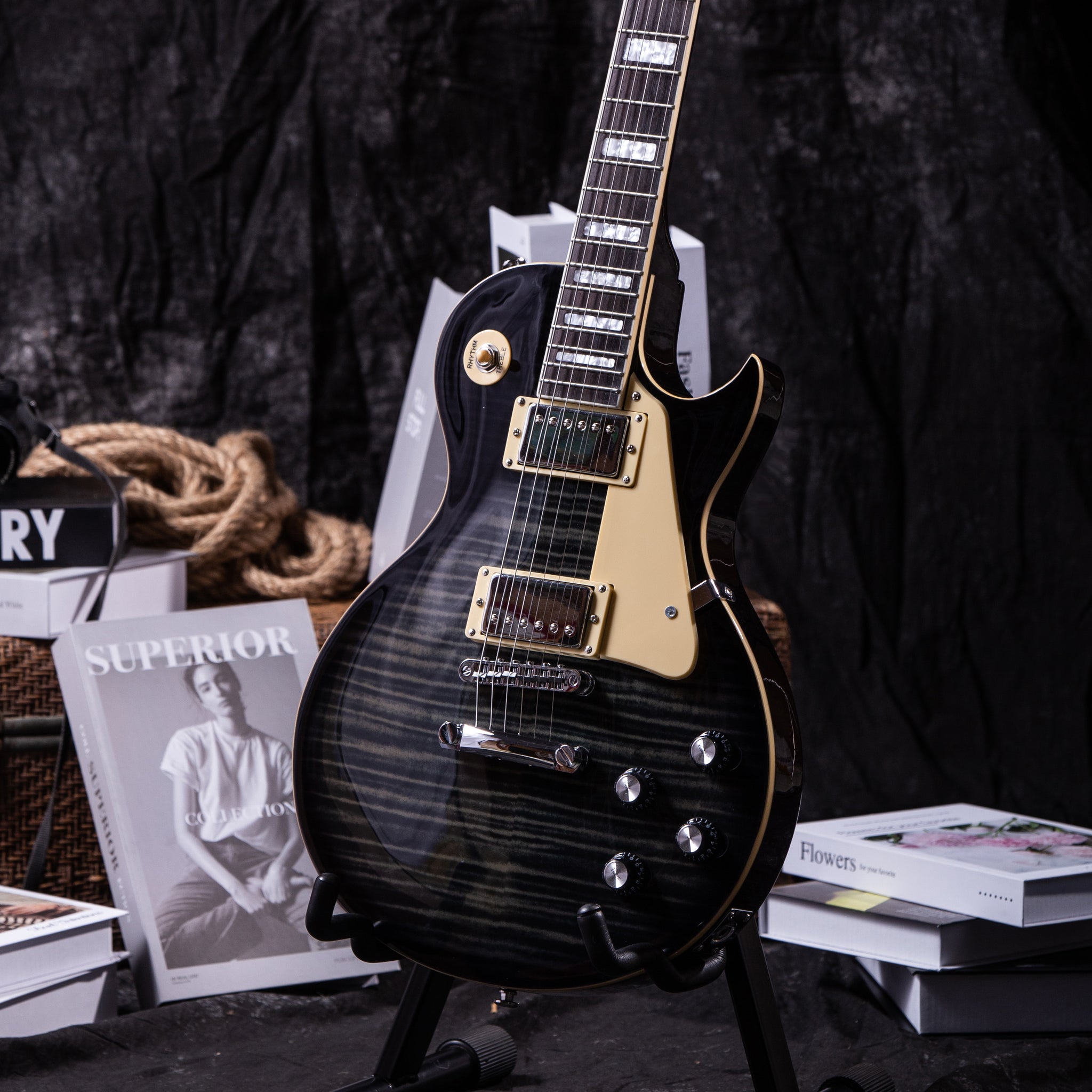 GROTE Guitar Solid Body Electric Guitar with Gigbag LPYS-006