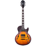 Grote LPF-002 Semi-Hollow Body Electric Guitar Matte Finished