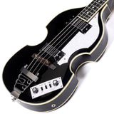 Grote GR-VBB Violin Shaped Electric Bass Semi-Hollow Basswood Flame Maple Top 4 String Bass Guitar