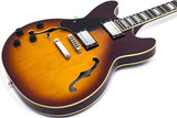 GROTE Semi-Hollow Body Left-Handed Electric Guitar