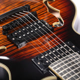 Grote LP VANTAGE‑7 Semi-Hollow Electric Guitar Flame Veneer Body