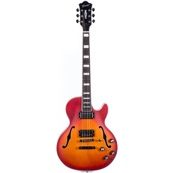 Grote LPF-002 Semi-Hollow Body Electric Guitar Matte Finished