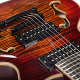 Grote LP VANTAGE‑7 Semi-Hollow Electric Guitar Flame Veneer Body