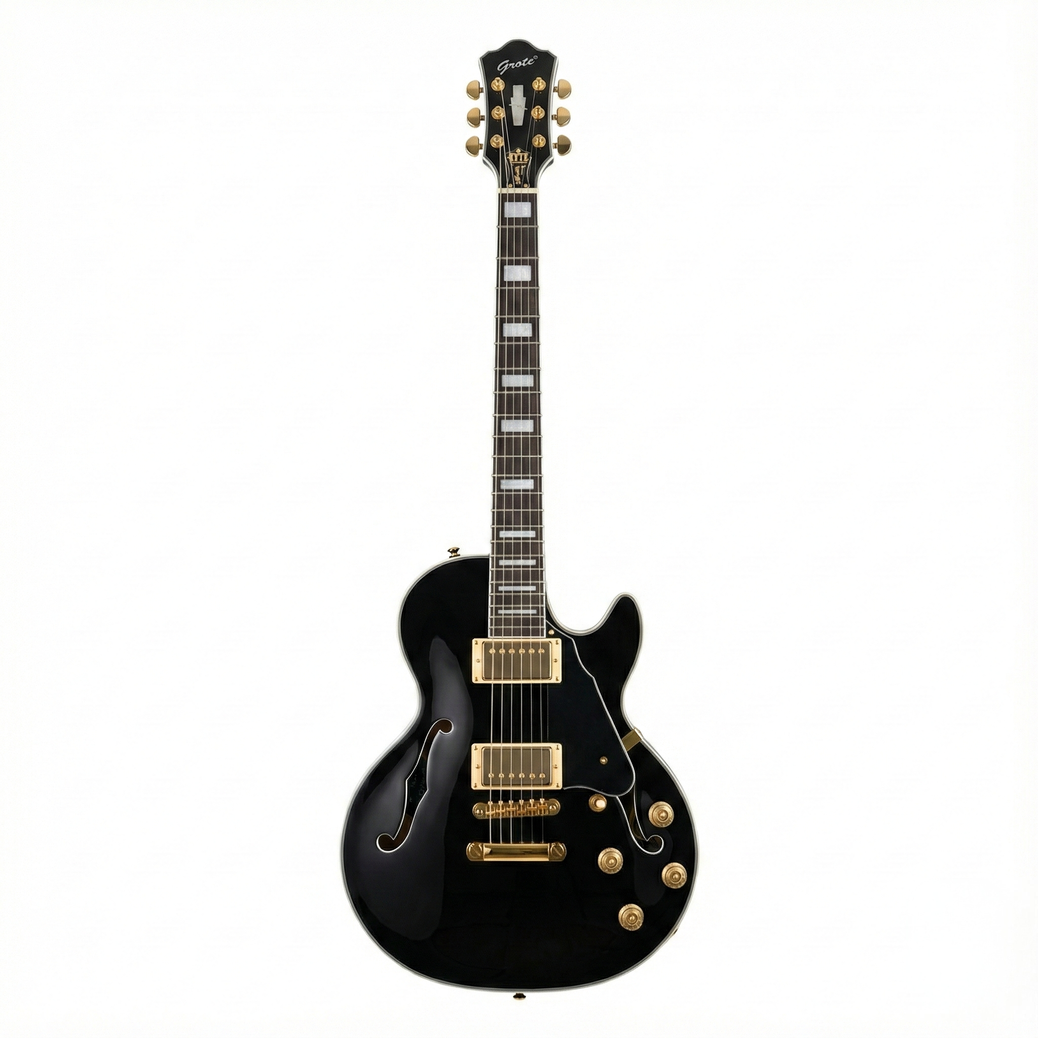 Grote LPF-001 Semi-Hollow Body Electric Guitar Coils Splitting