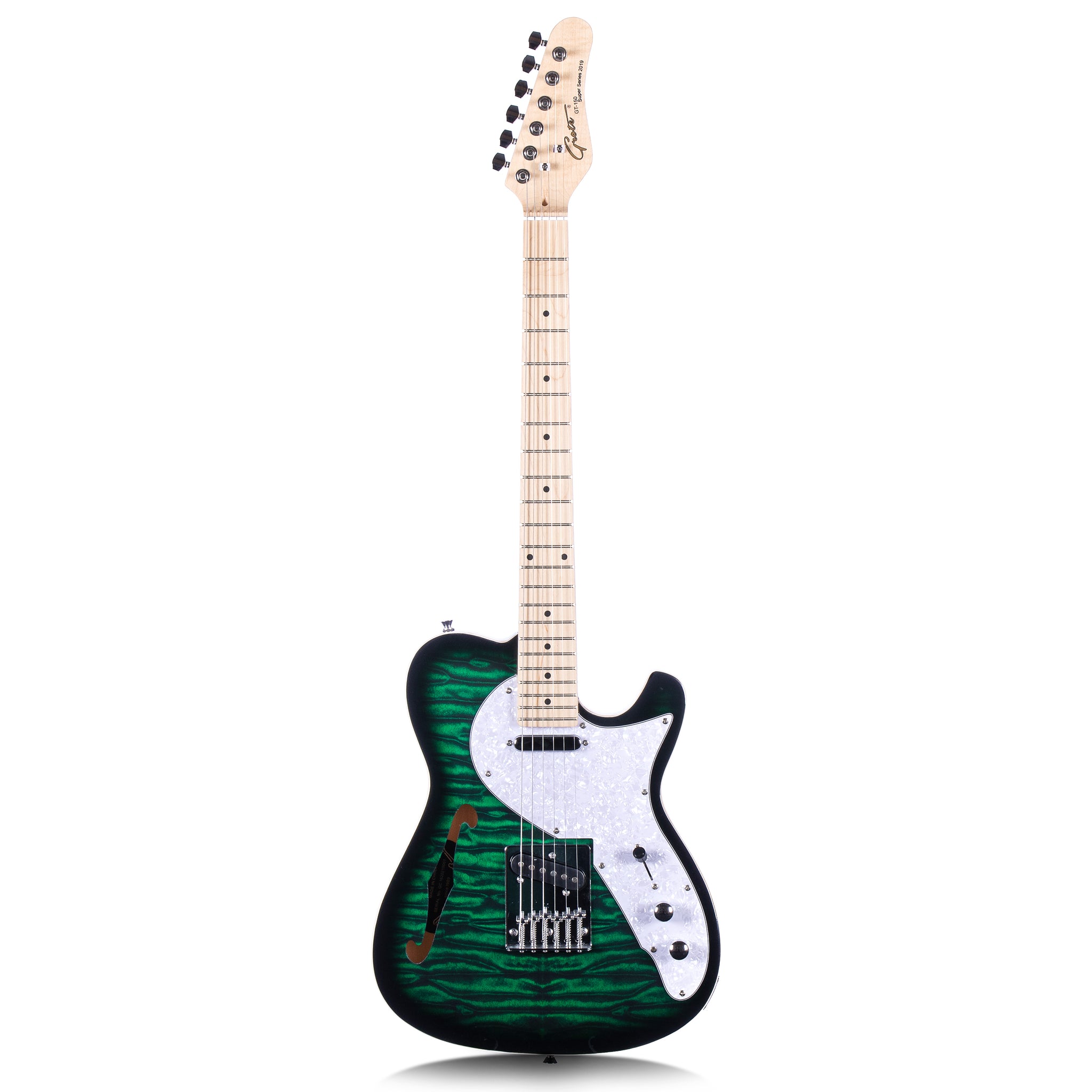 Grote エレキギター Grote Electric Guitar Semi-Hollow Body Single F-Hole Tele Style