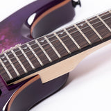 Volgoa GTWT-01 6-String Headless Electric Guitar Flame Maple Maple Neck