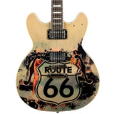 Grote Full Scale Electric Guitar Semi-Hollow Body Guitar Stainless Steel Frets (66 Route)