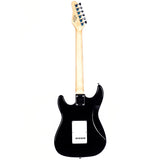 Grote Electric Guitar ST Style Full-Size Gloss Pawlonia Solid Body Canadian Maple Neck Chrome Hardware (Red/Blue/Black/VS/3TS)