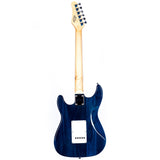 Grote Electric Guitar ST Style Full-Size Gloss Pawlonia Solid Body Canadian Maple Neck Chrome Hardware (Red/Blue/Black/VS/3TS)