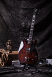 Grote Semi-Hollow Body Electric Guitar Thinline Arched-top Coils Splitting With Gigbag GYS-35