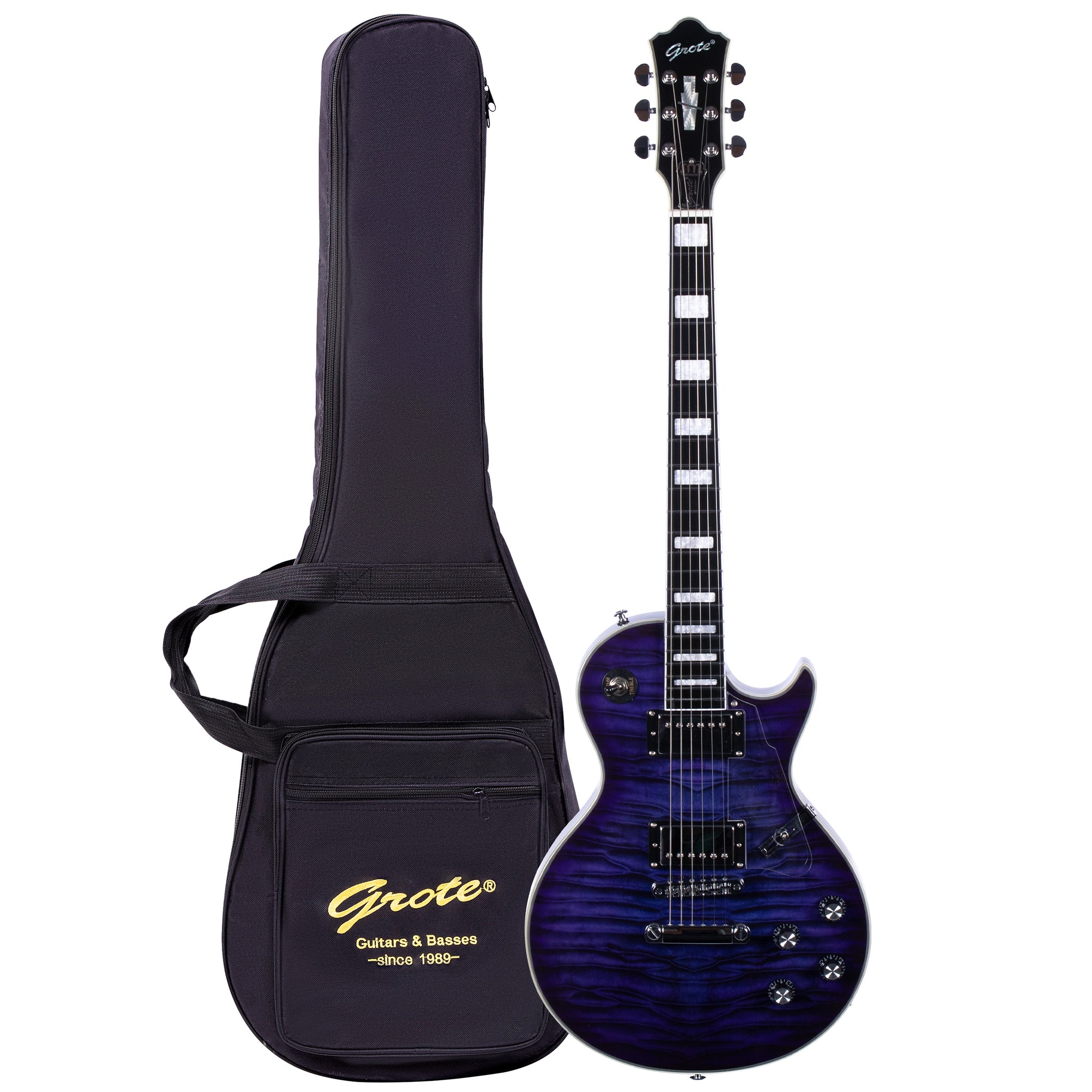 Grote / LPS-003 Blue Quilt レスポールカスタムタイプ Grote / LPS-003 Blue Quilt レスポールカスタムタイプ Grote / LPS