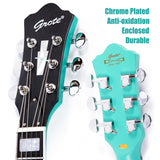 Grote LPS-023 Matte Finished Electric Guitar with P-90 Pickups- LP Style Mahogany Solid Body Guitar