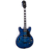 Grote Semi-Hollow Body Electric Guitar Thinline Arched-top Coils Splitting With Gigbag GYS-35