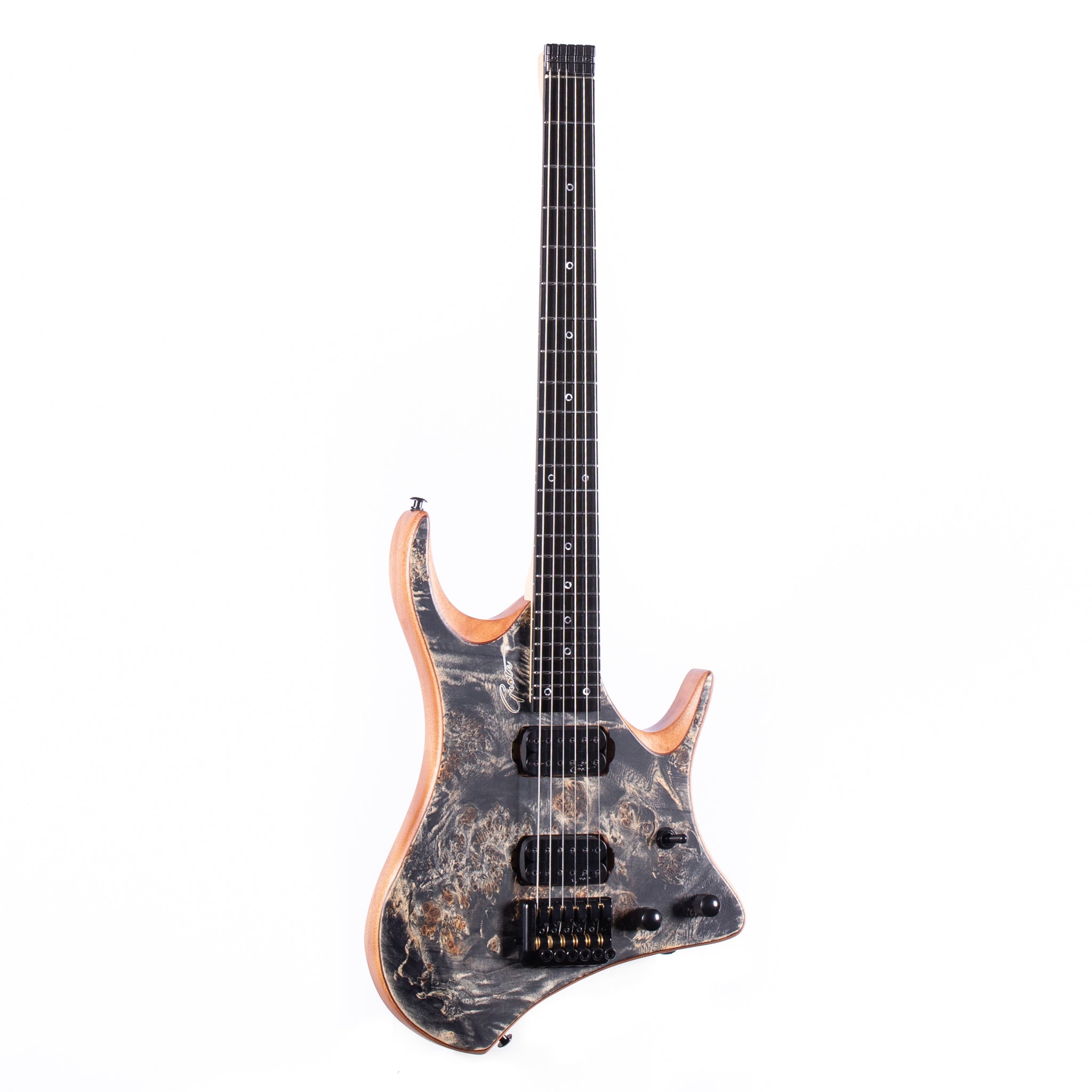 大人 可愛い 服  6 Headless Grote Strings with Body Mahogany Guitar Electric ギター