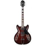 GROTE 335 style Semi-Hollow Body Jazz Electric Guitar GRWB-HWBR