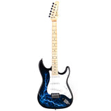 Grote water transfer printing electric guitar (Blue)