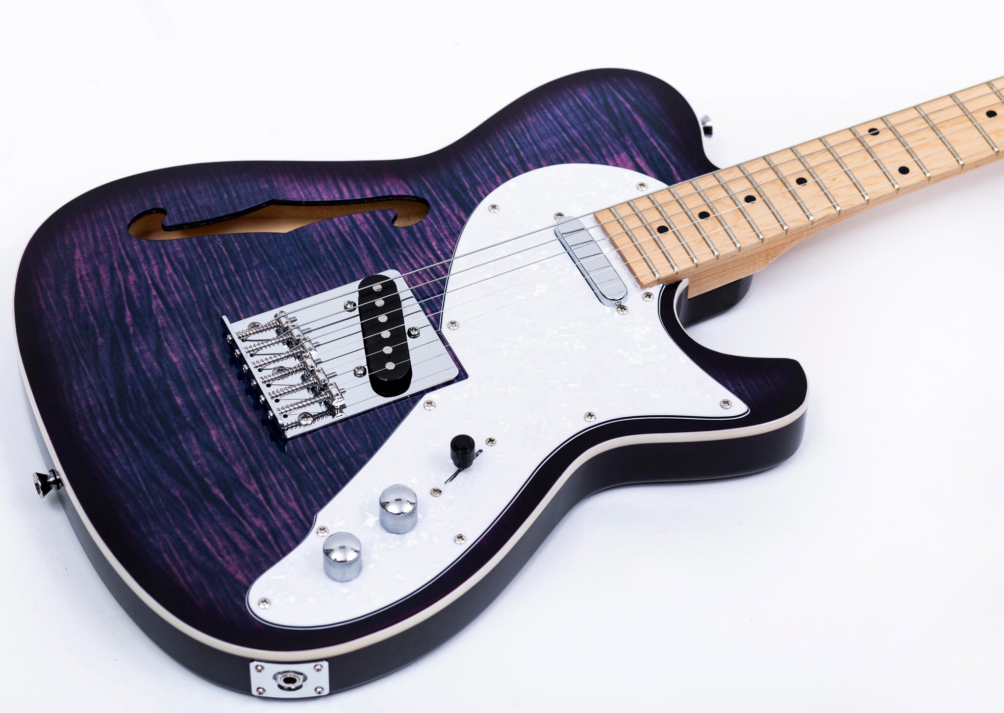 Grote Electric Guitar Semi-Hollow Body Single F-Hole Tele