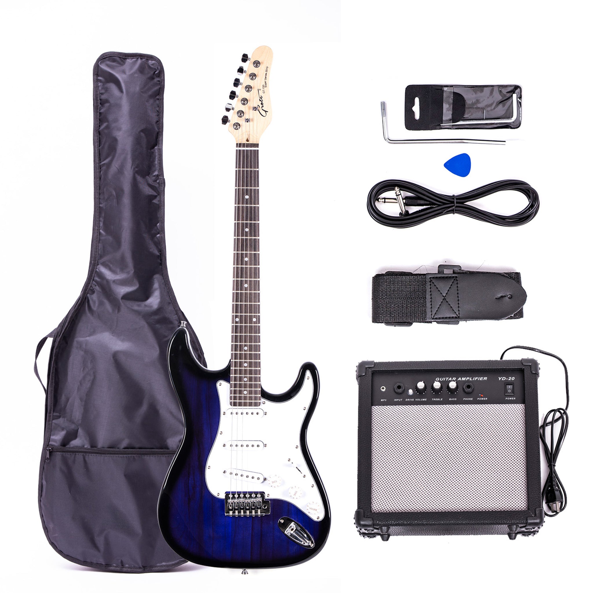 Grote Electric Guitar 39 inch Starter beginner kits Full Size Case