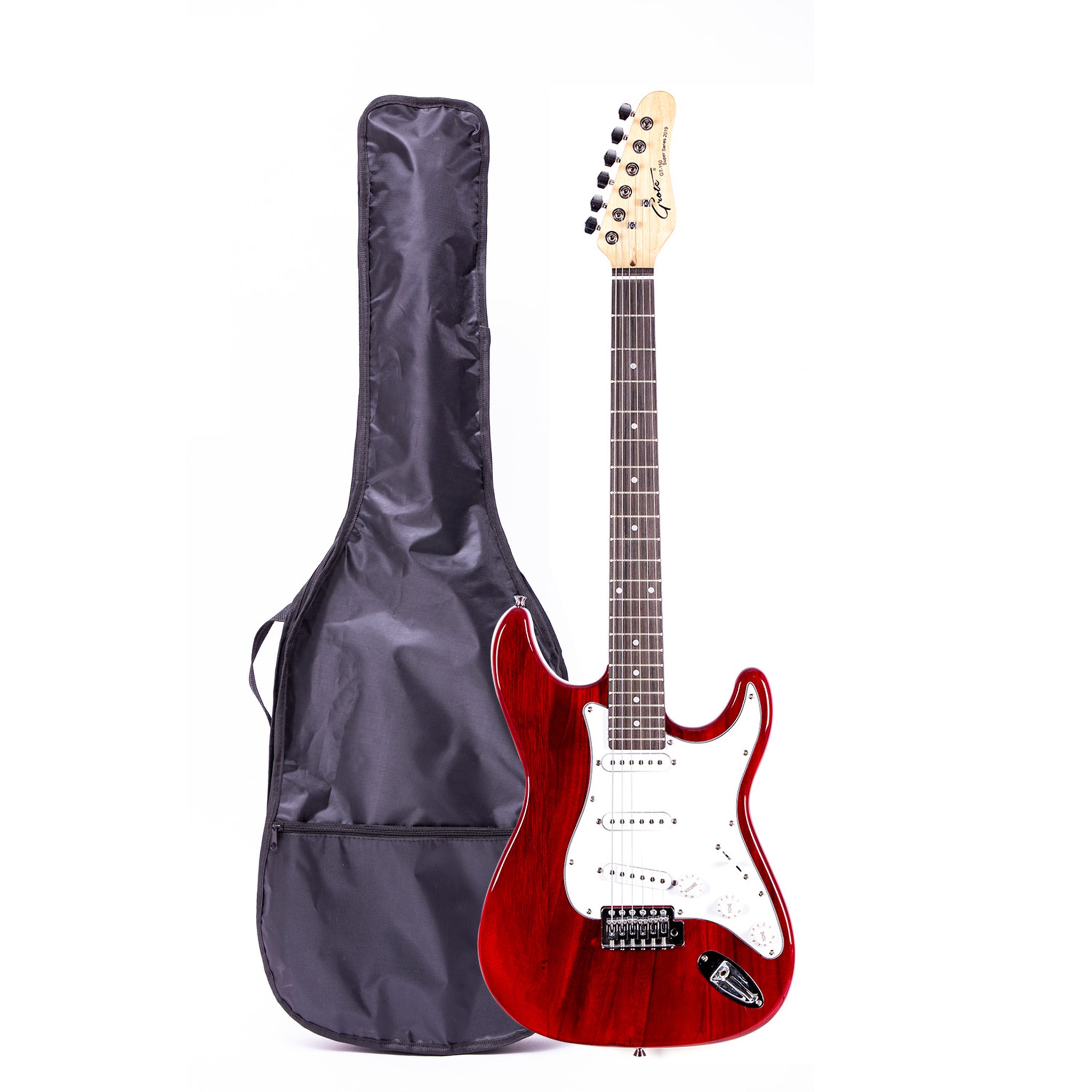 Grote Electric Guitar ST Style Full-Size Gloss Pawlonia