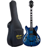 Grote Semi-Hollow Body Electric Guitar Thinline Arched-top Coils Splitting With Gigbag GYS-35