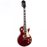 GROTE Guitar LP Style Metallic Paints Solid Body Electric Guitar with Gigbag Picks(Red/Yellow/Green/Blue))