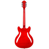 Grote Semi-Hollow Body Electric Guitar Thinline Arched-top Coils Splitting With Gigbag GYS-35