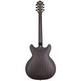 GROTE Electric Guitar Semi-Hollow Body Guitar matte finished P90 Pickups (Gray)
