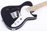 Grote Electric Guitar Semi-Hollow Body Single F-Hole   Gloss Pain Tele Style Guitar Full-Size Basswood with Canadia Maple neck Chrome Hardware Picks
